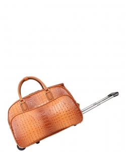 Croc Luggage Bag CY-8720 BROWN /